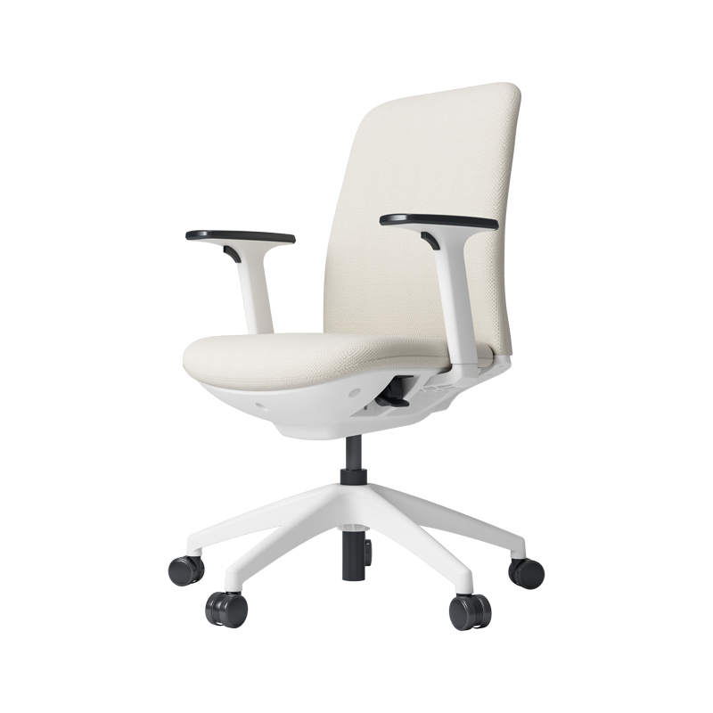 ZUOWE Mid Back Ergonomic Chair Soft Cushion for Home Office