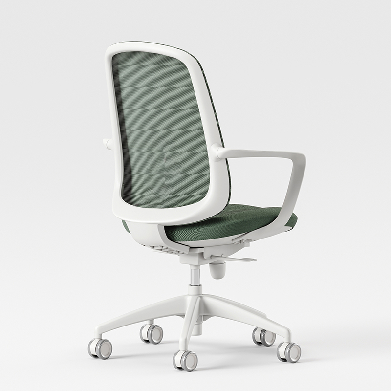 ZUOWE Breathable Mesh Ergonomic Office Chair with Wheels and Arms