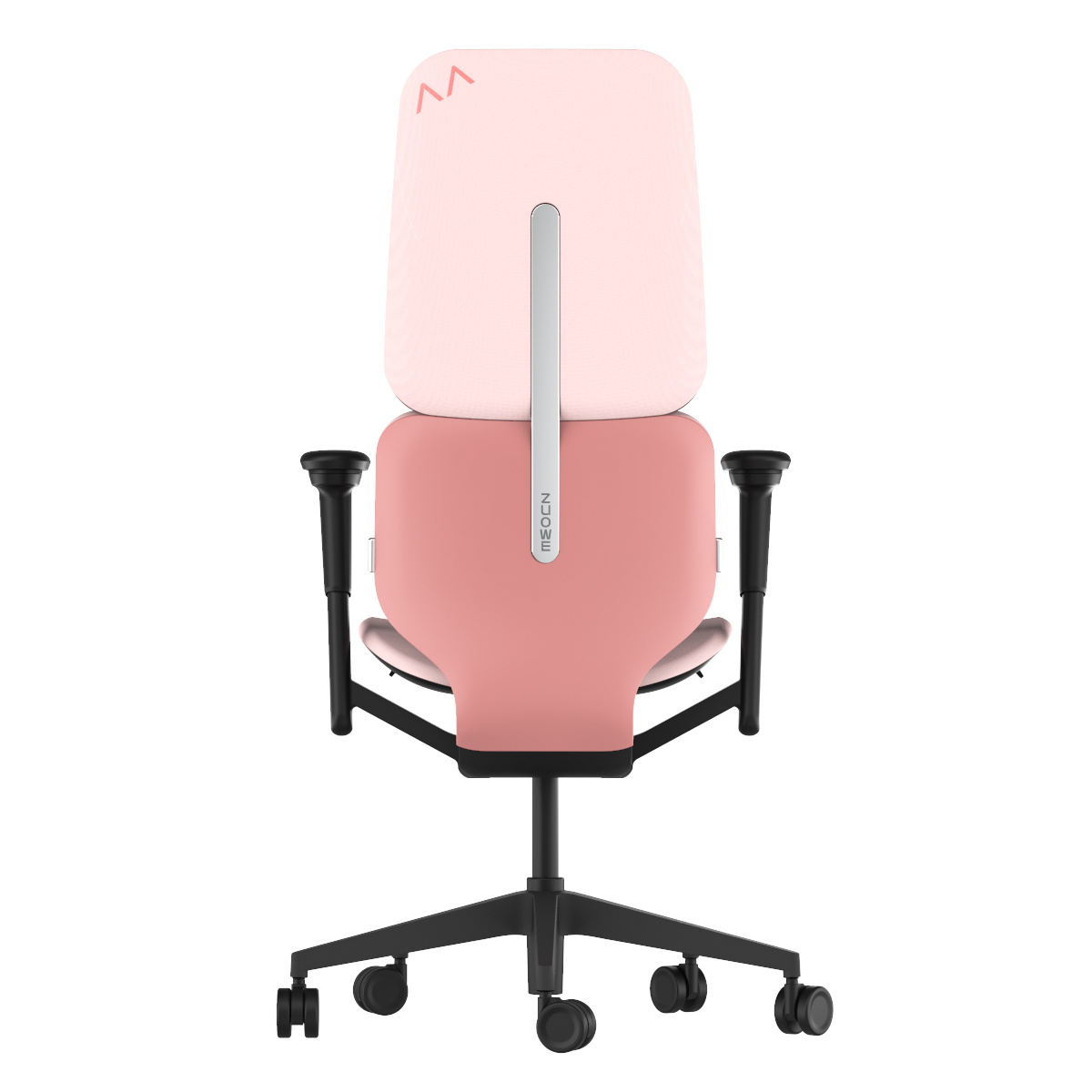 ZUOWE Pink Ergonomic Office Chair with Lumbar Support Pillow