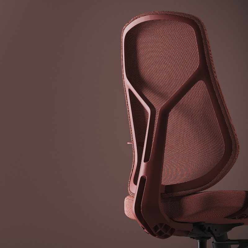 ZUOWE Stylish Fabric High Back Ergonomic Chair