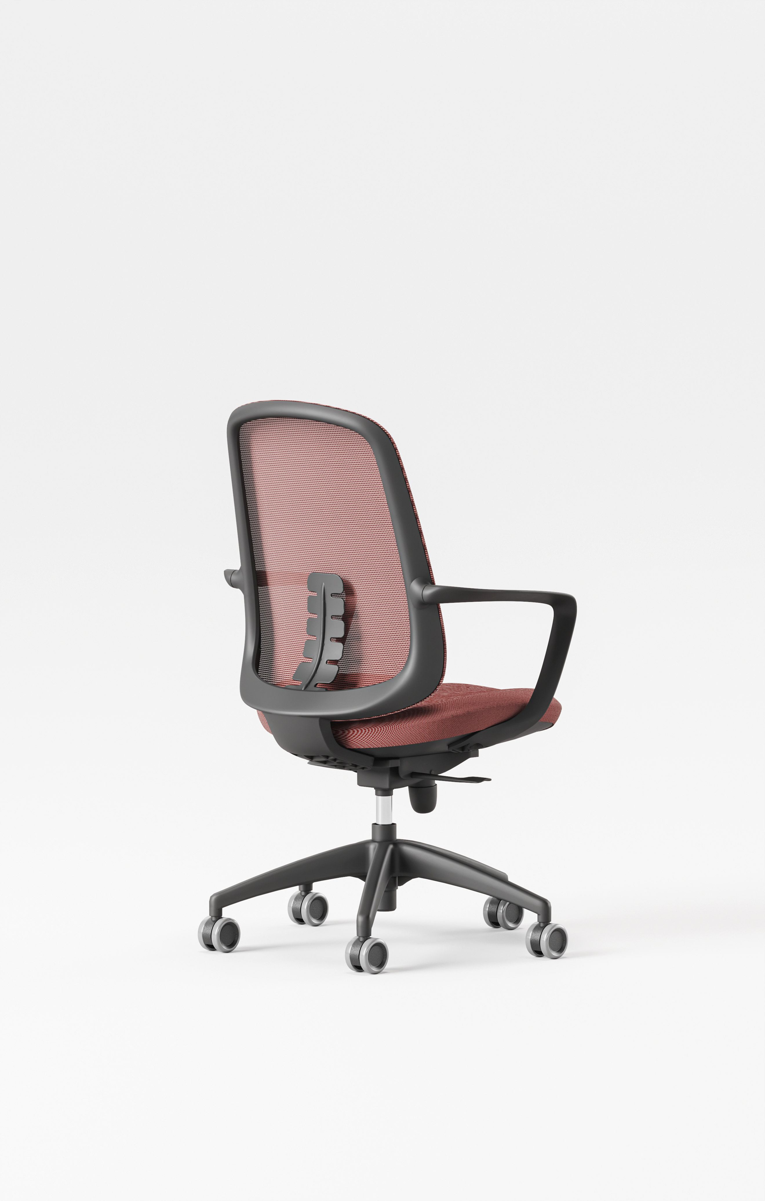 ZUOWE Comfortable Fabric Mid Back Ergonomic Chair